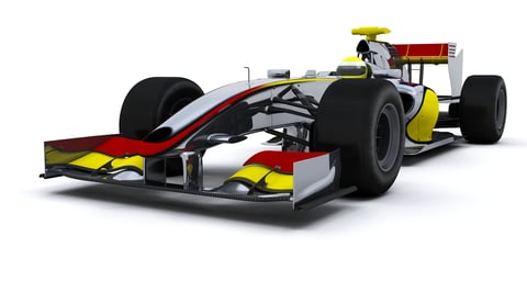 3D Render of a open-wheel single-seater car Racing Car